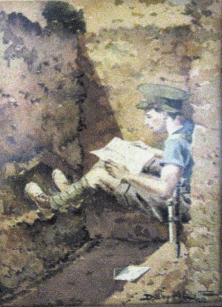 Elliott Dudley - Soldier reading Elliott Dudley - Soldier reading