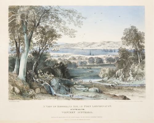 Koombana Bay Australind - Watercolour painting by Louisa Clifton, great Aunt of Alvie Clifton Koombana Bay Australind - Watercolour painting by Louisa Clifton, great Aunt of Alvie Clifton